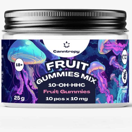 Canntropy - 10-OH-HHC Gumicukor 10mg x 10db | 100mg - Fruit Gummies Mix