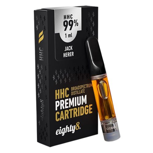 Eighty8 premium HHC Vape  Cartridge | 1ml, 99% HHC | Jack Herer