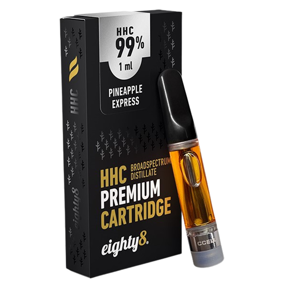 Eighty8 Premium HHC Vape Cartridge | 1ml, 99% HHC | Pineappl