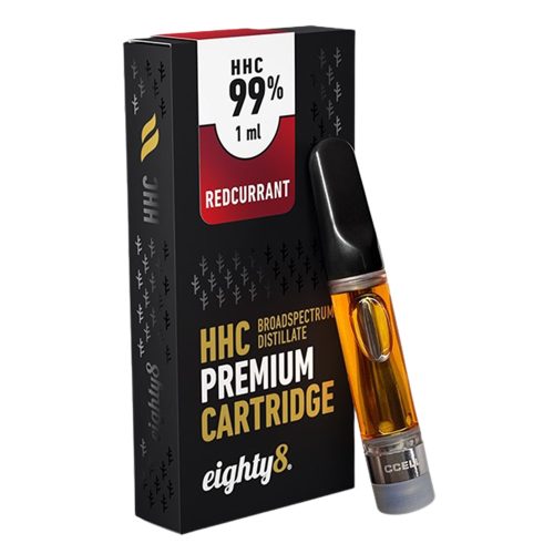 Eighty8 premium HHC Vape  Cartridge | 1ml, 99% HHC | Red Currant
