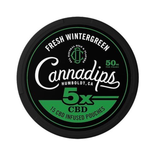 Cannadips CBD-Beutel | Wintergreen 5X | 50mg CBD/Beutel