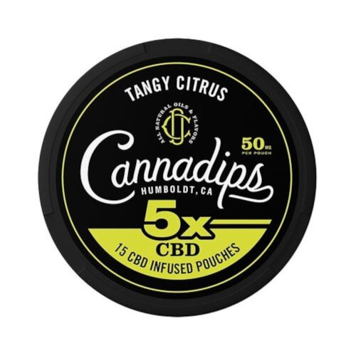 Cannadips CBD-Beutel | Tangy Citrus 5X | 50mg CBD/Beutel