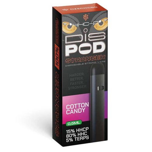 HHC-P Stronger Vape DisPOD CzechCBD 0,5ml - Cotton Candy