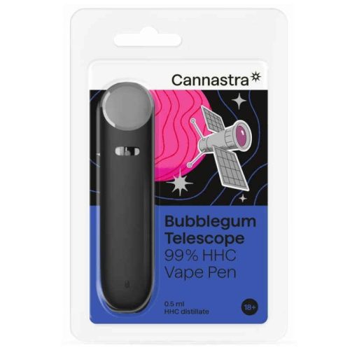 HHC Vape 0,5ml Cannastra 99% HHC | BubbleGum Telescope