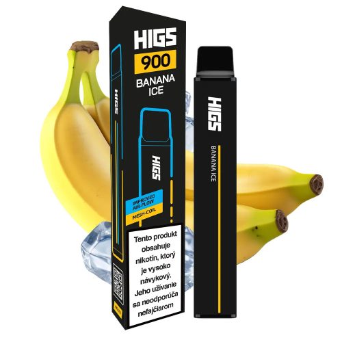 Higs XL 900 Banana Ice premium Vape |  2% Nikotin | 900 puffs - 2 ml 