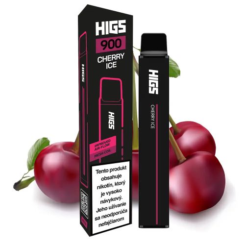  Higs XL 900 premium vape Cherry Ice | 2% Nicotină | 900 pufuri - 2 ml