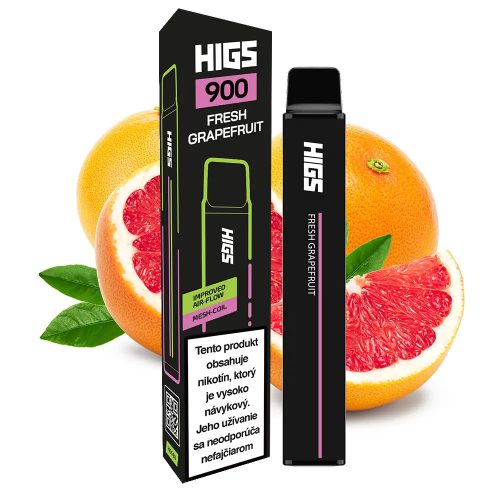 Higs XL 900 Fresh Graprefruit premium Vape | 2% nikotina | 900 udaha - 2 ml | Ukusi