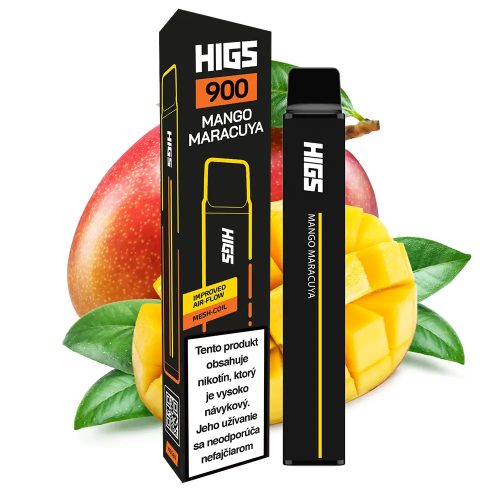 Higs XL 900 Mango Maracuya premium Vape |  2% Nikotin | 900 puffs - 2 ml 