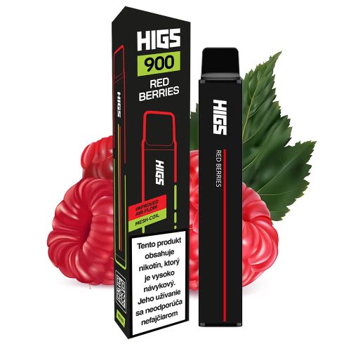 Higs XL 900 Red Berries premium Vape | 2% nikotina | 900 udaha - 2 ml | Ukusi