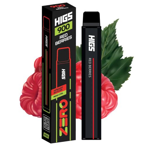  Higs XL ZERO 900 premium vape Red Berries | 900 pufuri - 2 ml