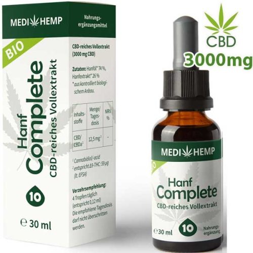 Medihemp CBD Ulei Complete 10% 30ml - 3000mg CBD