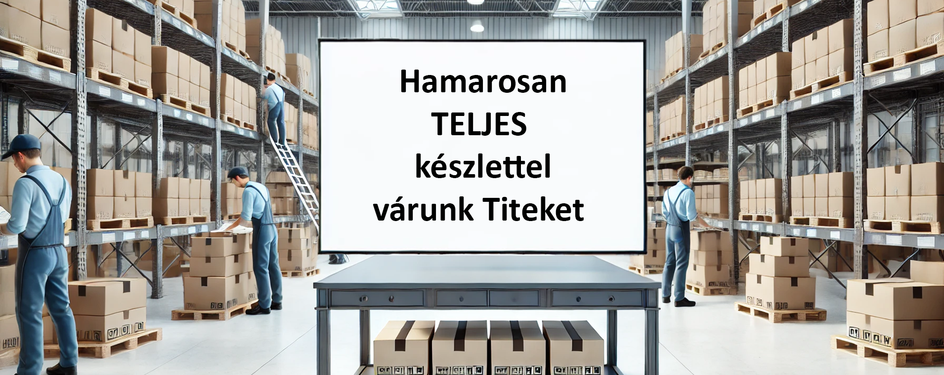 Teljes készlet hamarosan 